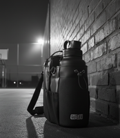 Magnetic Gym Bottle Holder Bag with Storage Pockets and Zippered Compartments